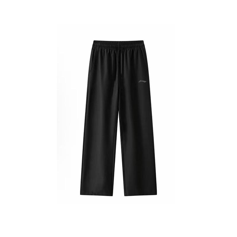 Li Ning Knitted Sweatpants Unisex Black Moderate Sweatpants ATSK632-1 2XL