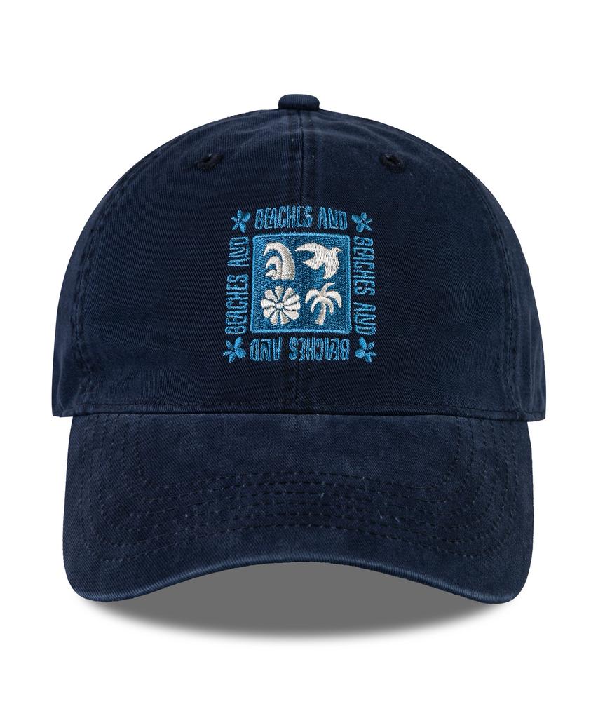 Bichiseuaenkeulim Island Breeze Cation Ball Cap-Navy