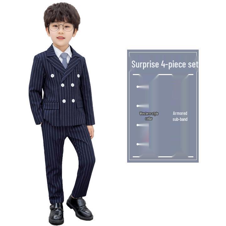 Set costum formal blazer princiar pentru băieți pentru scenă și interpretare la pian