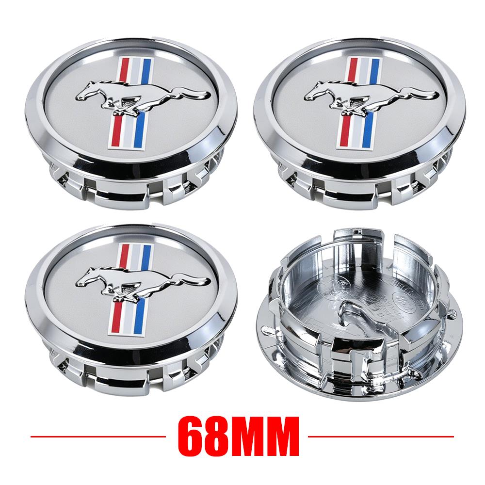 

4PCS 68mm Car Wheel Center Hub Cap Badge Auto Hubcaps Decor Accessories For Ford Mustang Focus Fiesta Mondeo Kuga Ranger Shelby