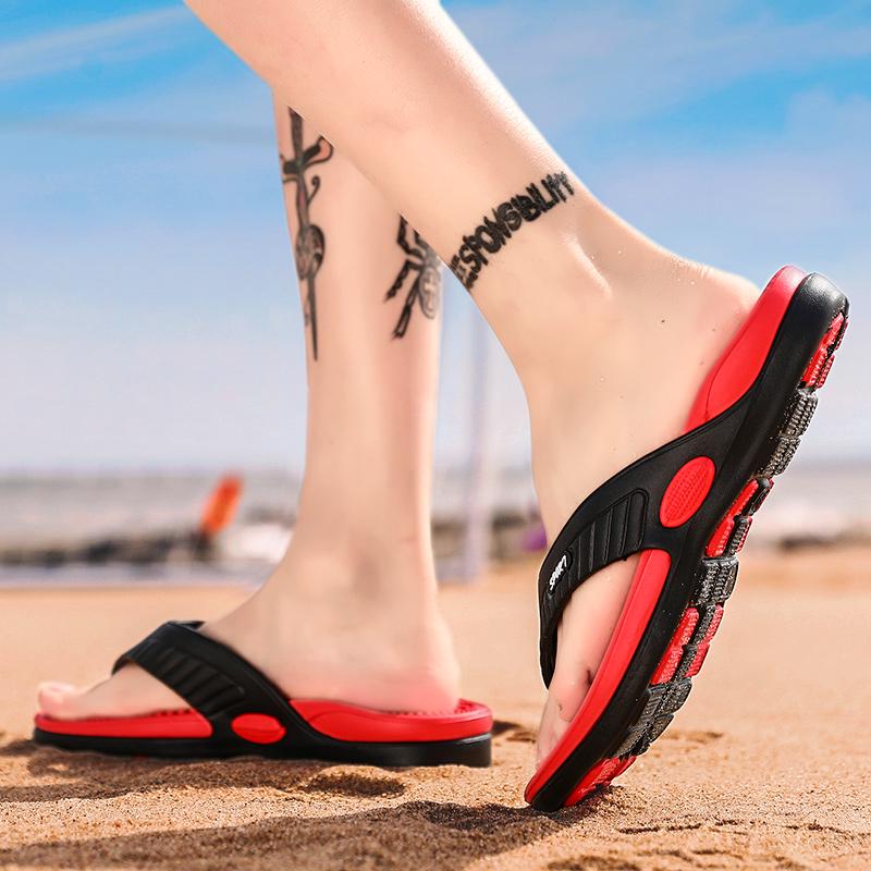 Pánské žabky Masážní pantofle Boty pro volný čas Letní móda Prodyšné plážové sandály pro muže