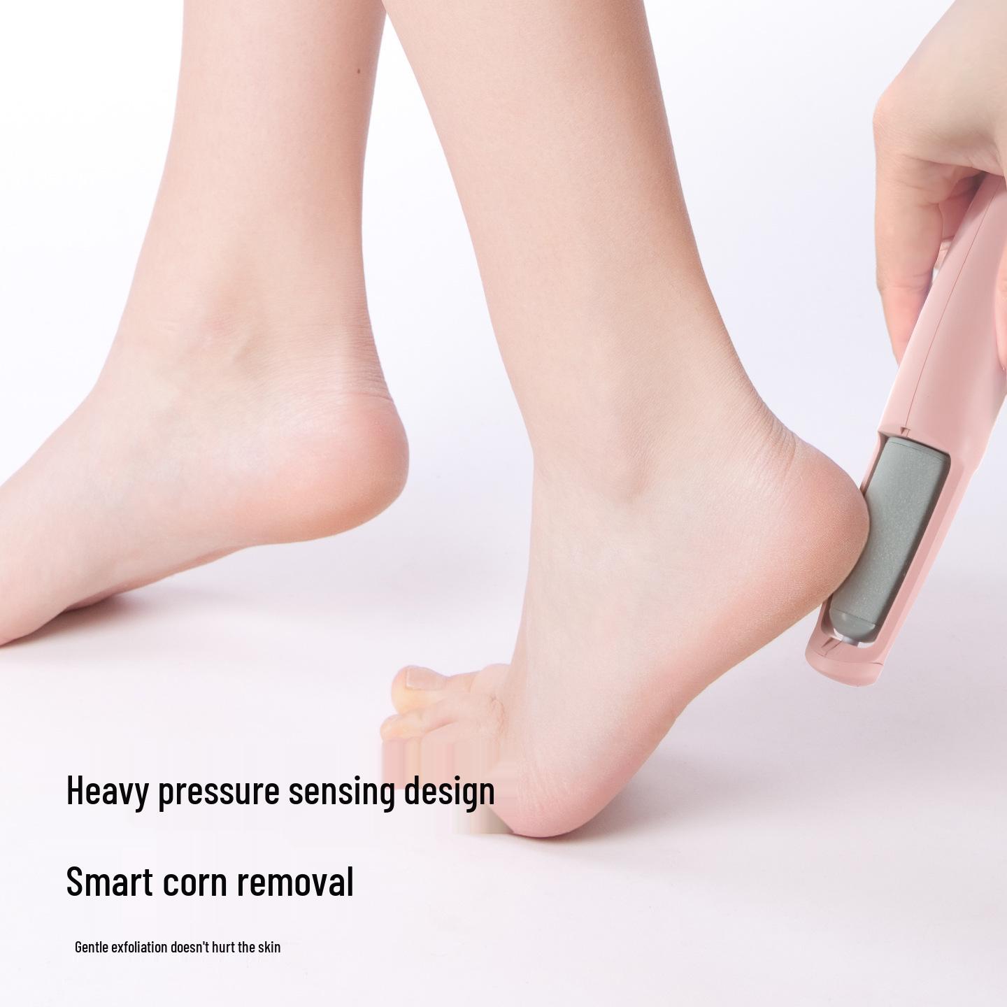 

Electric Pedicure Device: German Foot Grinder for Removing Dead Skin, Calluses, and Cuticle Care for Beautiful Feet New Lithium Battery 2W Power розовый