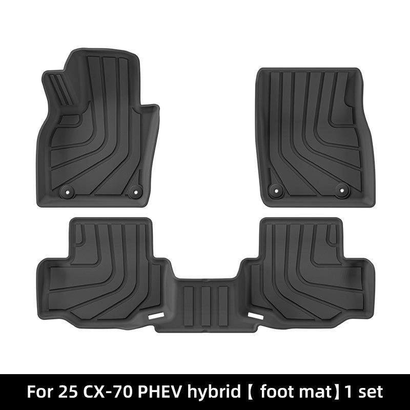 Eco-Friendly TPE Floor and Trunk Mats for 25 Mazda CX-70 Models