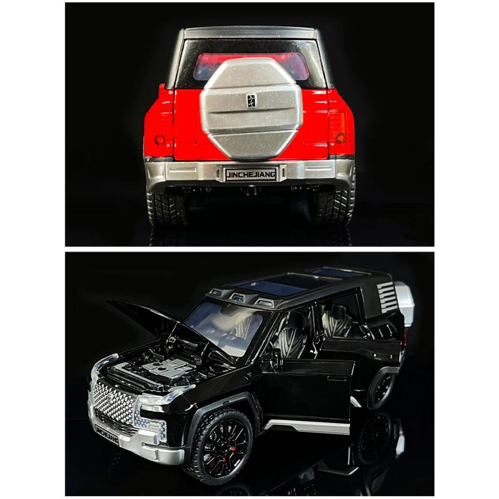 1/32 BYD Look Upat U8 SUV-Legierungsautomodell aus Druckgussmetallspielzeug Geländewagenautomodellsimulation Ton und Licht Kindergeschenk
