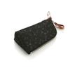 Inden HISOCA Hisoka Traditional Craft Koshu Inden Deerskin Lacquer Original Brand Key Case Black with Black Lacquer Dragonfly Design [Inden-ya]