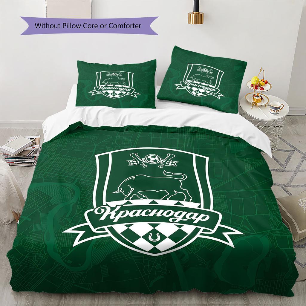 FC Krasnodar Legend Bedding Quilt Set Quilt Cover Pillowcase Home Decoration Birthday Gift (1 * duvet cover + 2 * pillowcase, without core)