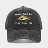 Le donne mi vogliono i pesci mi temono Cappellino da baseball ricamato Unisex Cotone lavato Cappello da sole estivo primaverile da pesca