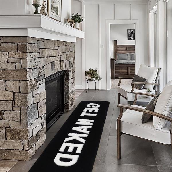 1/2pcs Microfiber Bath Mat Quick Dry And Washable Door Mat, Non Slip Letters Bathroom Rug, Soft And Thicken Shower Mat, Absorbent Bathroom Carpet