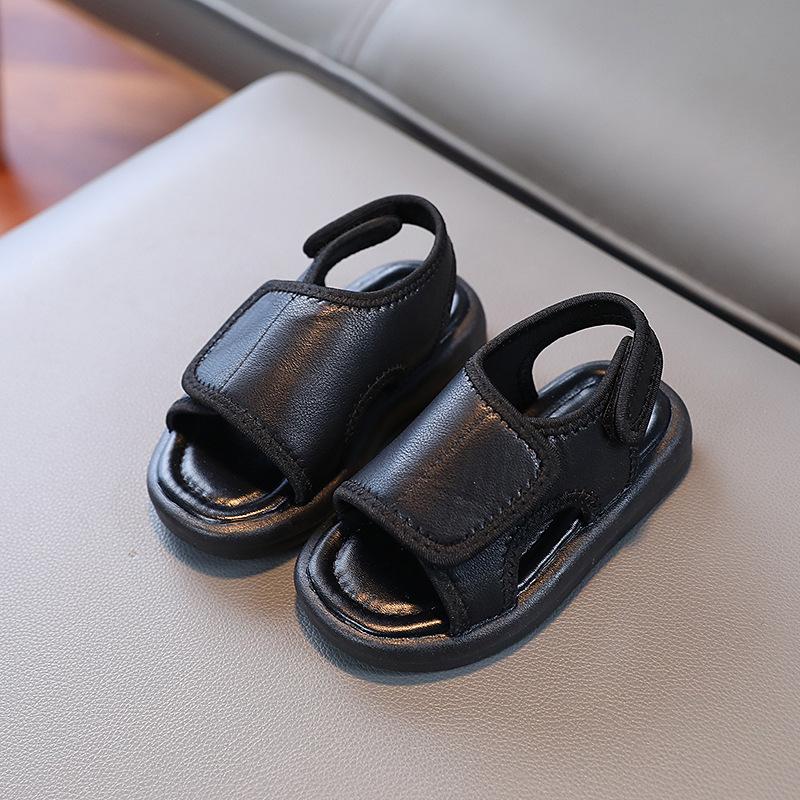 Boys' open-toe sandals, new summer model, soft-soled, Korean-style, lightweight beach shoes for toddlers and young boys