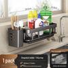 Punch-Free Kitchen Sink Organizer: Multifunctional Dishcloth and Sponge Rack