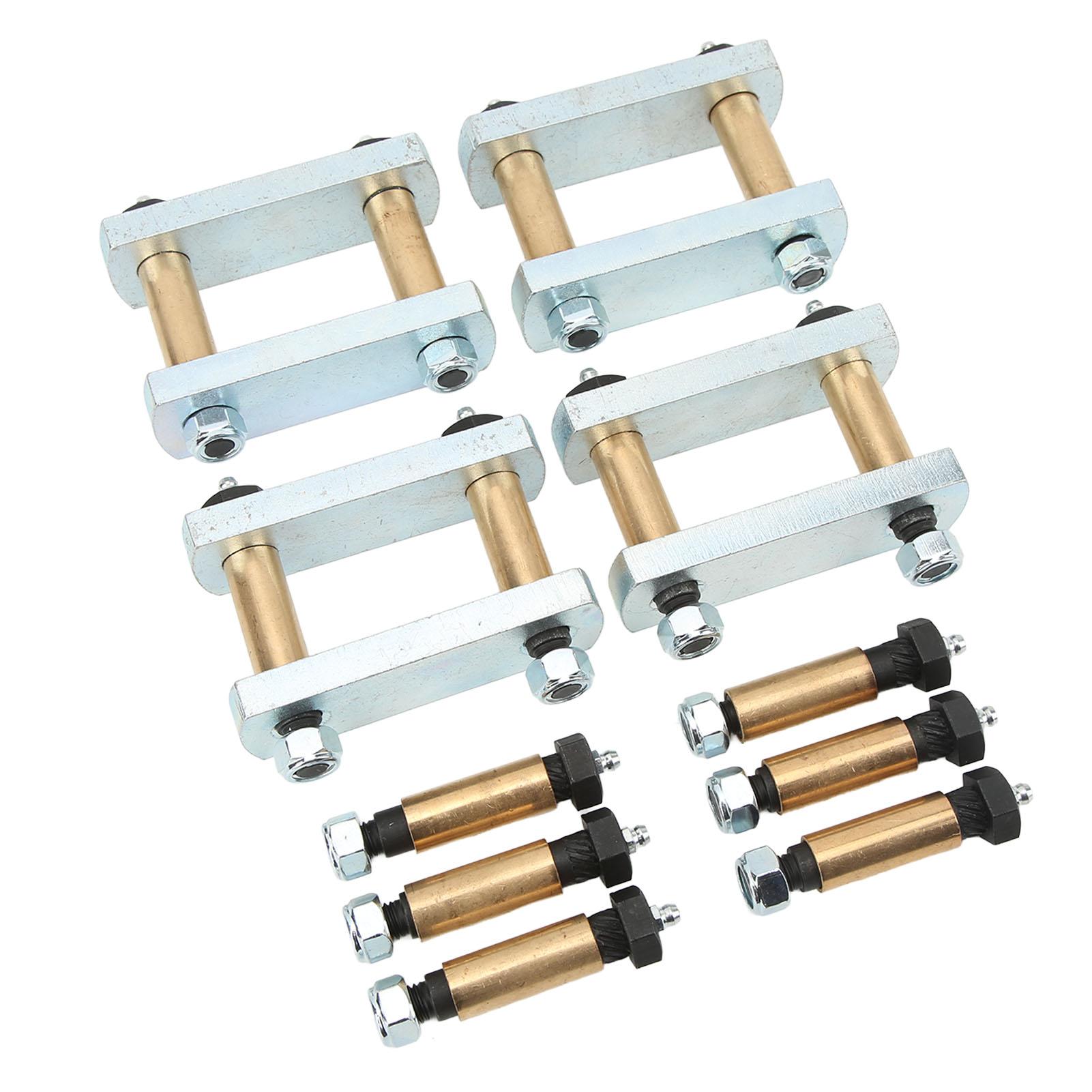 

3 1/8in Heavy Duty Leaf Spring Shackle Kit with Bronze Bushings - Fit for Tandem Axle RV Trailer Suspensions (CRE3000), Durable Kit