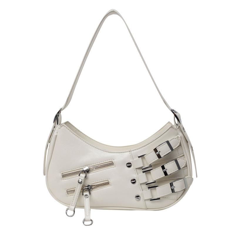 

Популярная женская сумка 2024 года, новая сумка-локомотив Spice Girl, модная универсальная сумка через плечо в Корейском стиле 25*8*11 белый