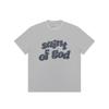 Summer Pure Cotton T-shirt for Men and Women Trendy High Street American Loose Letter Printed Round Neck Short Sleeved Shirt
