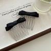 Ribbon Bowknot Hair Comb for Girl Hairpin Comb Hairclip Barrettes for Women Side Bangs Sweet Hair Styling Tool