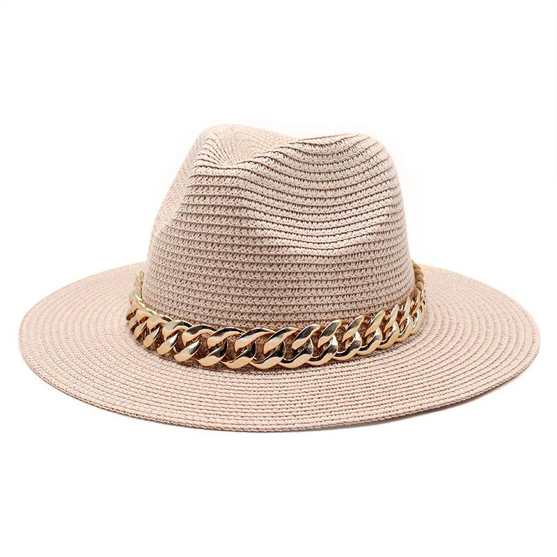 Internet Celebrity Chain Jazz Straw Hat Casual Versatile Sun Hat Travel Vacation Straw Hat Sun Hat Sun Hat