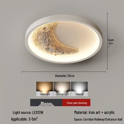 Nowoczesna Lampa Sufitowa LED Księżyc Xuan Yong