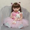 Bambole Reborn Bambola in Vinile in Silicone a Corpo Intero 55cm Rosa Bellezza Ragazza Realistica Bewborn Baby Principessa Bebe Bambole Reborn Doll Giocattoli