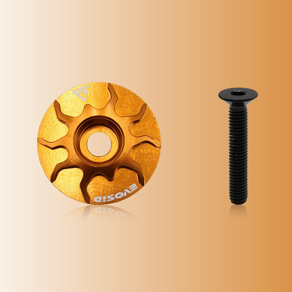 MTB Rennrad Vorbau Steuersatz Abdeckkappe mit Schraube Fahrrad Steuersatz Abdeckung Aluminiumlegierung für Gabelschaft Fahrradzubehör