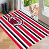 Crystal Velvet Rug with AC Milan Design, Soft Non-Slip Floor Mat for Living Room Bedroom Decor