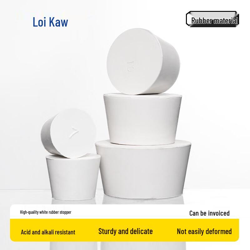Laboratory White Rubber Stopper 62-75mm