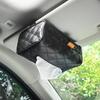 Solid Color Checkered Leather Wear-Resistant Tissue Box Universal Car Seat Back Sunshade Hanging Tissue Box Car Accessories