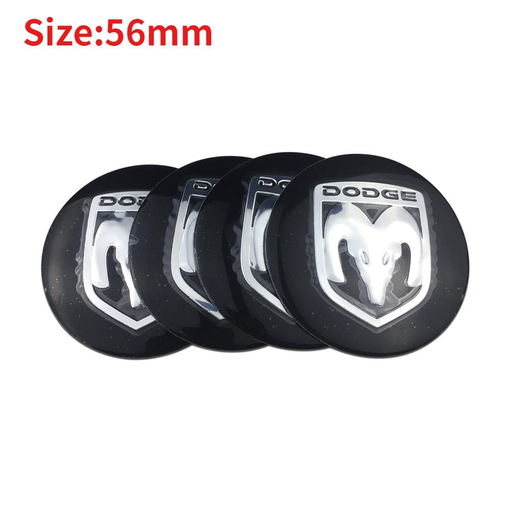 4PCS 56/60/65mm Car Wheel Center Sticker Hub Badge for Dodge AVENGER CALIBER CARAVAN Challenger CHARGER DART DURANGO JOURNEY RAM