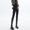 Personalized high-waisted elastic small-footed jeans for women's 2025 new velvet slim-fitting and thin pencil pants
