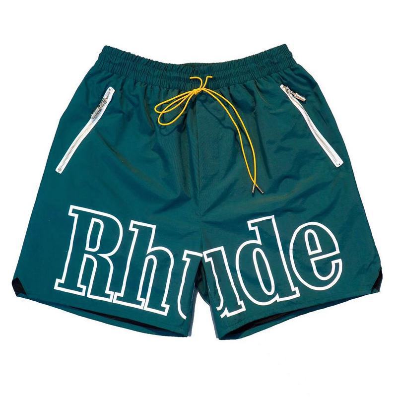Cross-border European and American Trendy Brand RHUDE Letter 3M Reflective Casual Sports Shorts Men's and Women's American High Street Beach Pants