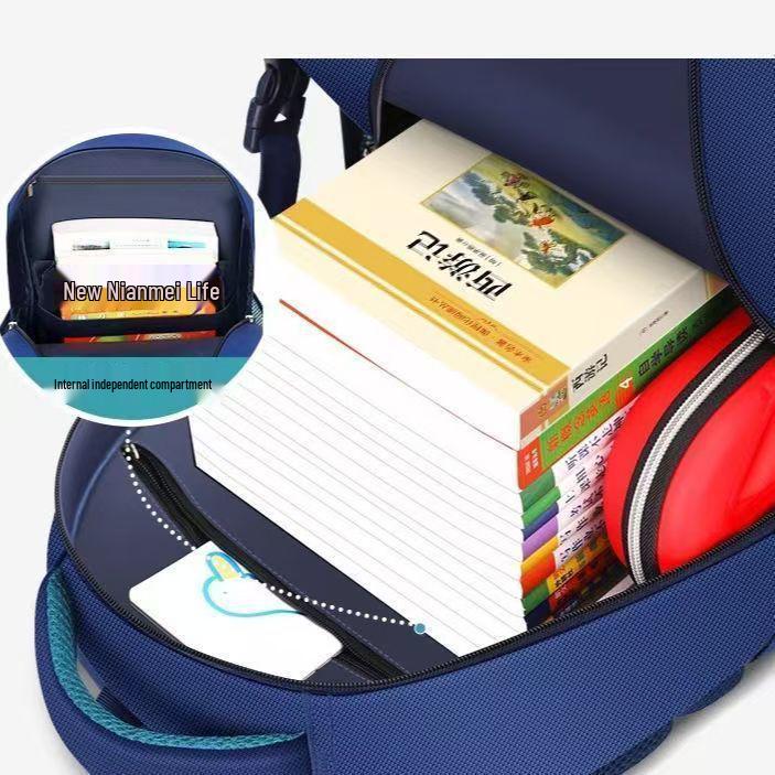 Elementary Boys' Space-Themed Schoolbag with Spine Protection and Burden Reduction