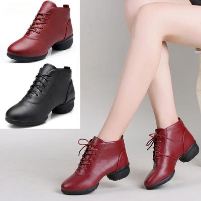 Women Jazz Dancing Shoes Woman's Dance Sneakers Female Black Red Ladies Modern Ballroom Girl's Sports Shoes Size 34-42