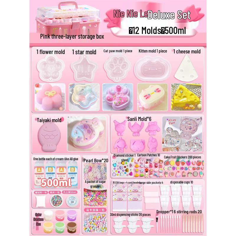 DIY Squishy Toy Kit - Food Grade Silicone Glue for Kids' Crafting