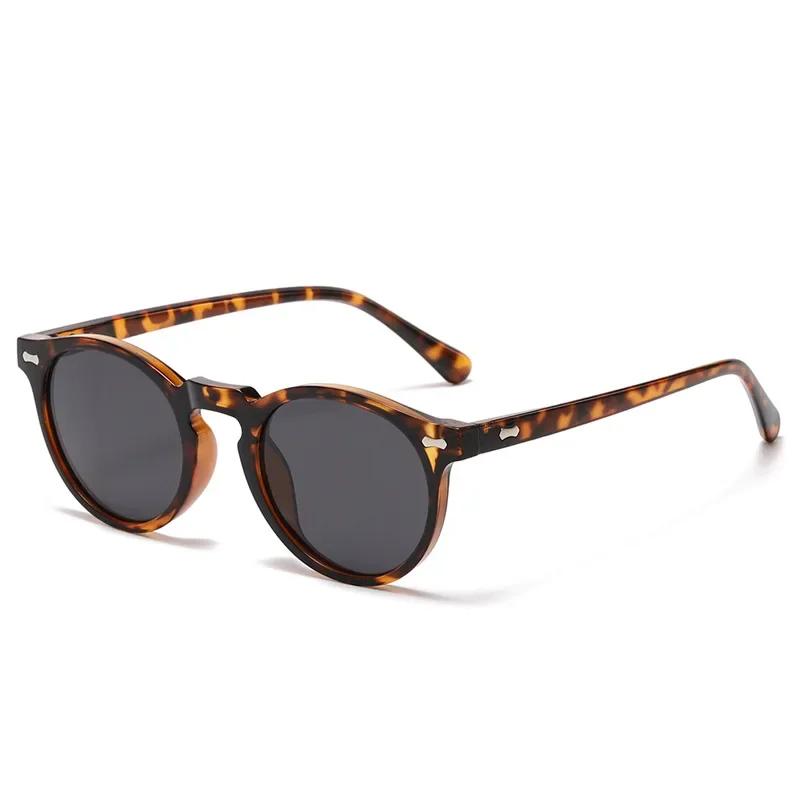 Classic Round Polarized Sunglasses Women Men Tea Lens Outdoor Driving Shades Vintage Sun Glasses Unisex UV400 Gafas De Sol