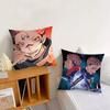 Sukuna Kissenbezug Kissen für Zimmer Schlafzimmer Sofa Wohnzimmer Rückenlehne J-Jujutsu Kaisen Auto Ryomen Quadratisches Kopfteil