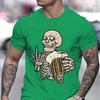Beer Lover Gifts T-shirt Men Skull Beer Graphic Print Funny Men T-shirt Skeleton and Beers Lover Graphic Design Summer Clothes