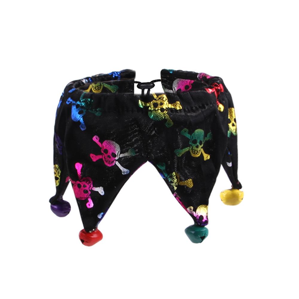 Halloween Hat Scarf Set Skull Pattern Cat Cape Hat Set Accessories