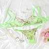 European & American Ultra-Thin Lace Embroidered Lingerie Set: Sexy Bra & Panties