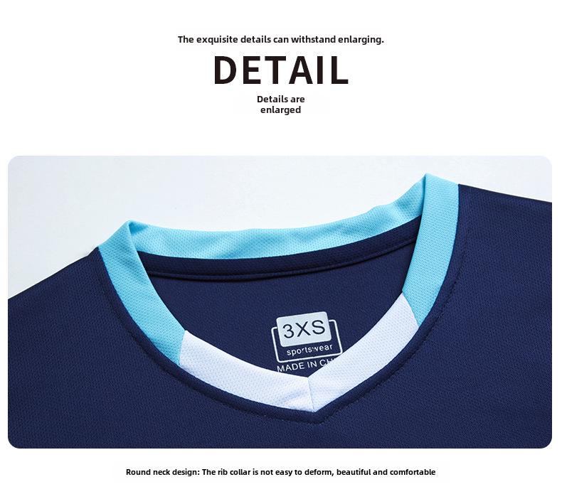 Schnelltrocknender, atmungsaktiver Fußball-Trainingstrikotanzug für Kinder – schweißabsorbierende Mannschaftsuniform für Jungen