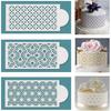 10 Pcs Cake Stencils Cake Templates Set Floral Plant Wedding Icing Stencils Irregular Geometry Lace Cake Molds Cookie Dessert Buttercream Decorating