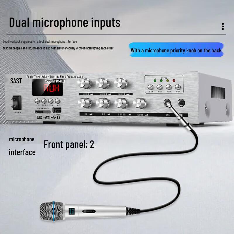 SAINTECH AV298 Outdoor Waterproof PA Speaker System with Amplifier CN Plug (adapter Included)
