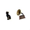 Resin Figurine Decorative Sculpture Retro Ornament Collectible Statue for Living Room Bedroom