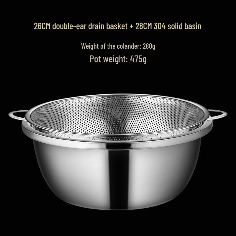 

Rice Washing Strainer and Basin Set