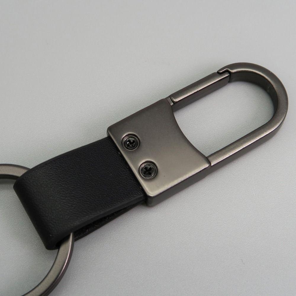 Multifunctional Leather Fur Keychain Zinc Zinc Alloy Car Trinket Keyring  Jewelry Accessories