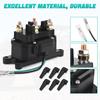 KanSmart Winch Solenoid Relay Contactor 12V 250A Winch Relay Thumb Truck for ATV UTV Boat 4x4 Vehicles 3000-5000lbs Winch with 6 Protecting Caps -