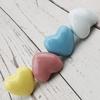 European Ceramic Heart-shaped Handle Color Ceramic Cabinet Handle Cabinet Drawer Handle Single Hole