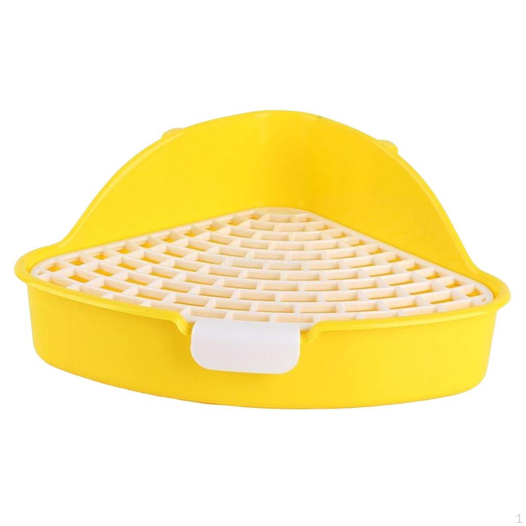 Potty Trainer Bedding Box Indoor with Snap Fastener Easy To Cleaning Pet Toilet for Guinea Pig