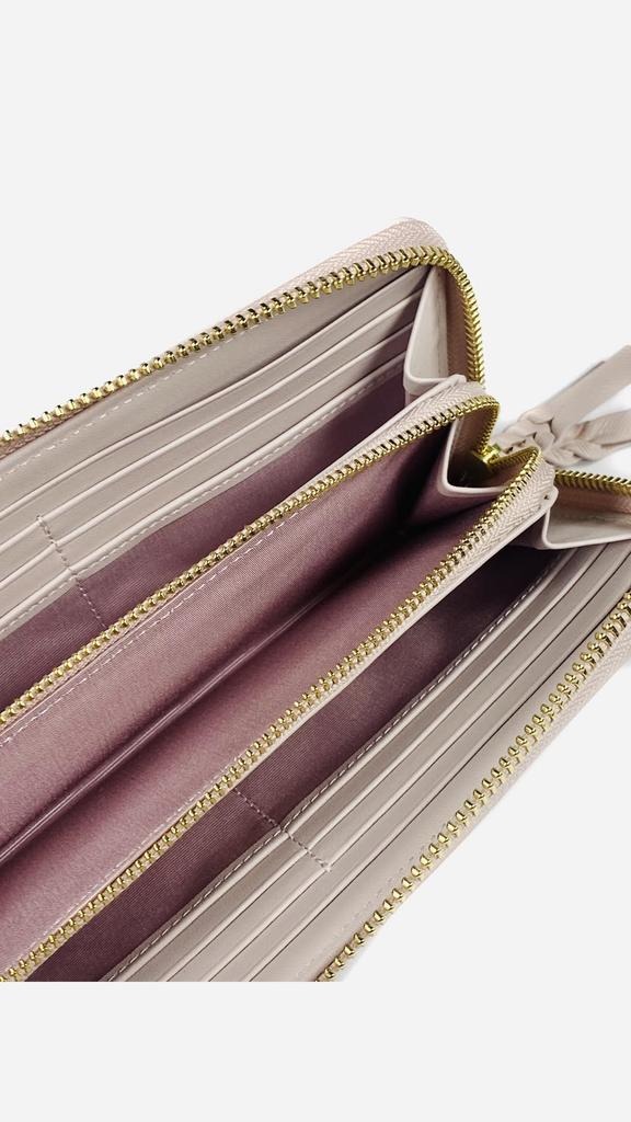 [the S.] Women's Zip-Around Long Wallet, Genuine Leather, Lightweight, Holds 14 Cards, Includes Coin Pocket, Simple and Elegant Design, Perfect Gift