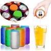 2Pcs Bottle Cover Reusable Silicone Can Lid Cover Leak-Proof Soda Beer Bottle Stoppers for Home Refrigerator