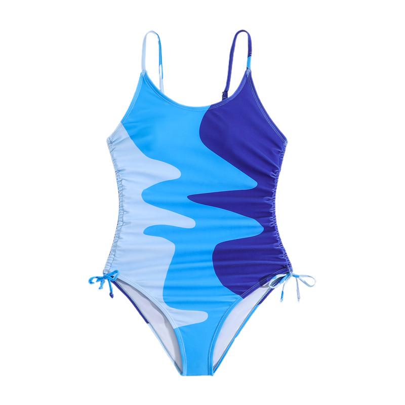 2024 European & American Girls' One-Piece Swimsuit – Stylish Resort Swimwear for Children