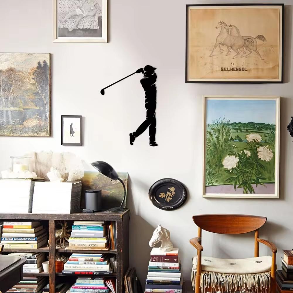 Metal Golf Wall Art - Unique Golf Ball Design. Ideal for Home or Office Decor, Adding a Touch of Elegance To Your Space.