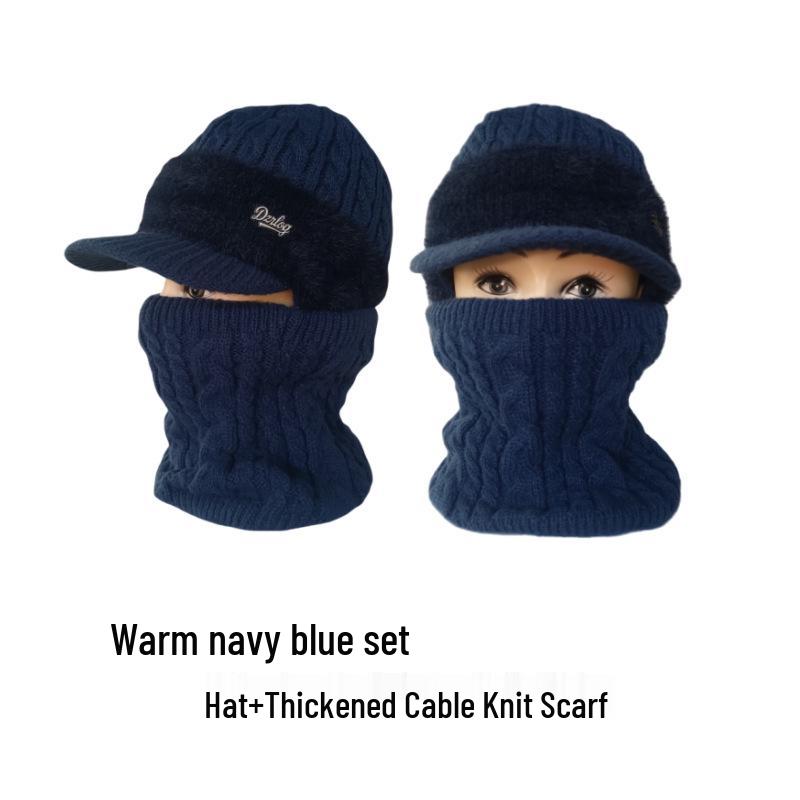 Căciulă rezistentă la vânt, căptușită cu fleece, cu protecție pentru urechi, pentru persoane de vârstă mijlocie și vârstnici - Caldă și elegantă pentru toamnă și iarnă